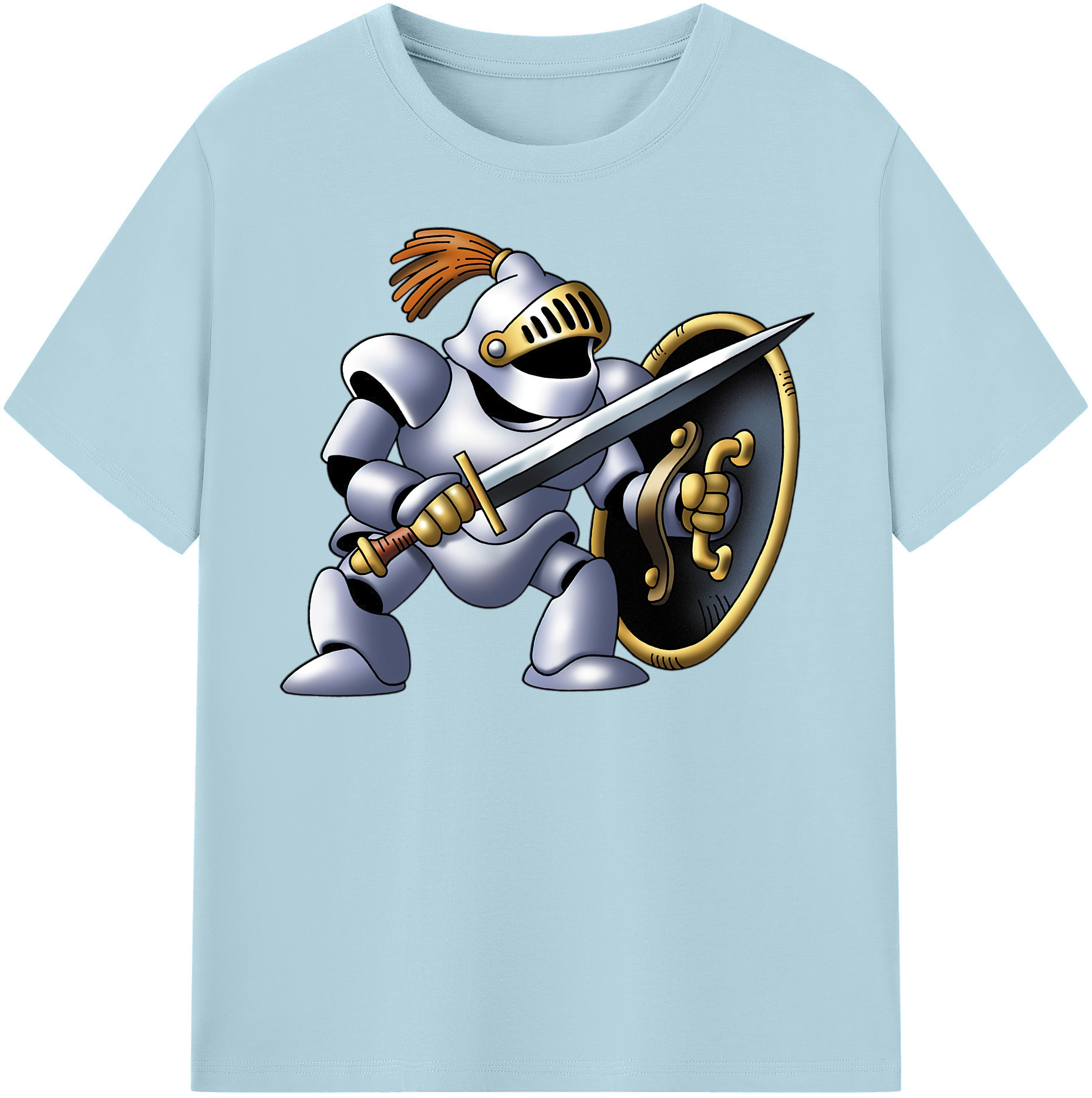 （画像用） ドラゴンクエスト Doragon Kuesuto Dragon Quest 綿100％半袖Tシャツ（フロントプリント）